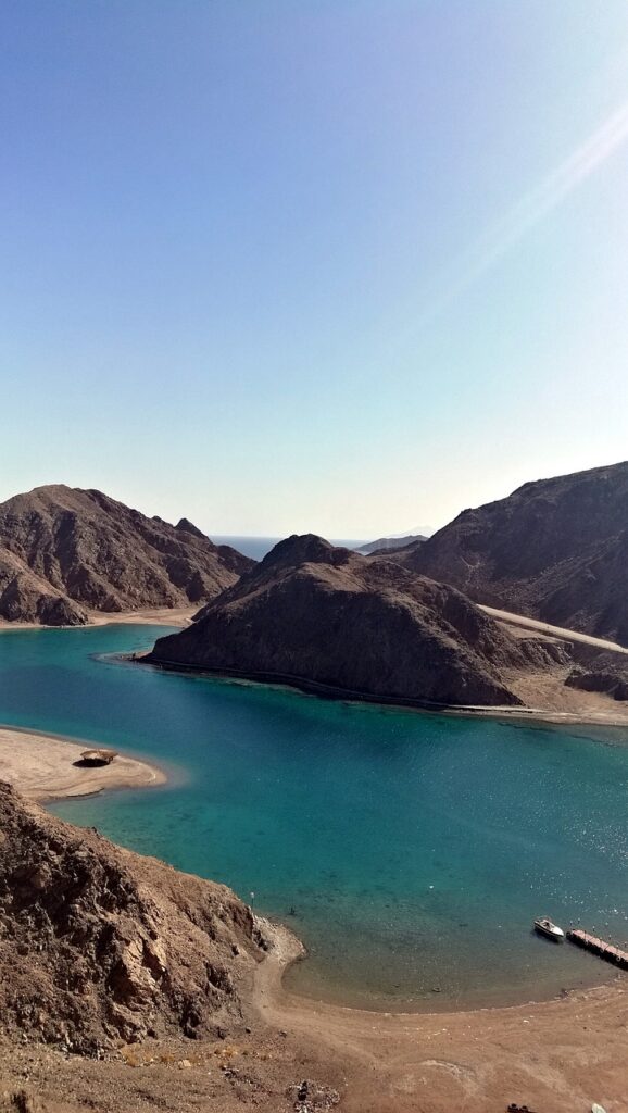 sea, mountains, red sea