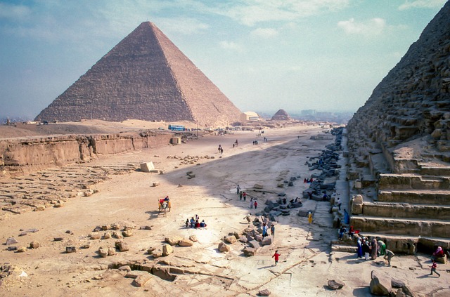 pyramid, blue, nature, sky, cloud, people, blue sky, men, crowd, community, pyramid, pyramid, pyramid, pyramid, pyramid